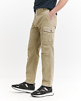 BOSS Light Brown Cord Cargo Trouser