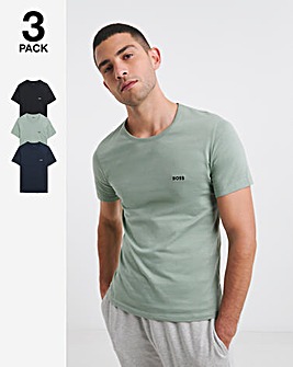 BOSS 3 Pack Short Sleeve Logo Lounge T-Shirt