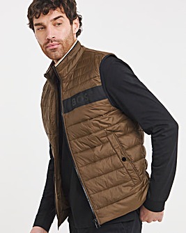 BOSS Block Logo Insulated Gilet - Green