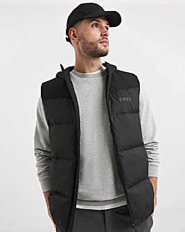 BOSS Black Insulated Hooded Gilet