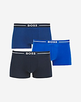 BOSS 3 Pack Blue Bold Logo Trunk