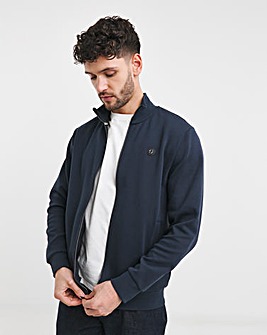 BOSS Dark Blue Full-Zip BB Badge Sweatshirt