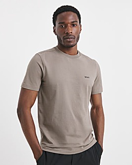 BOSS Classic Short Sleeve Small Logo T-Shirt - Stone