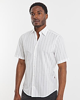 BOSS Short Sleeve Logo Print Shirt - White