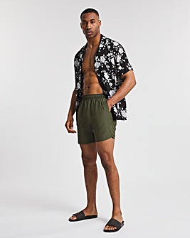 Jaciu Mens Swim Trunks Quick Dry Sports Shorts Beach Swimwear with Back Zipper Pocket 
