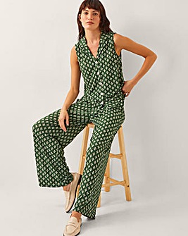 Monsoon Daisey Geometric Sleeveless Top