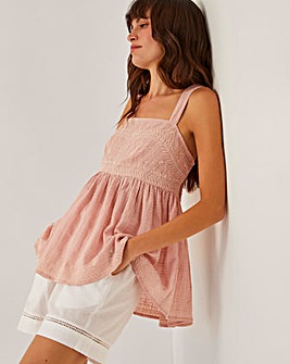 Monsoon Eliza Embroidered Cami Top