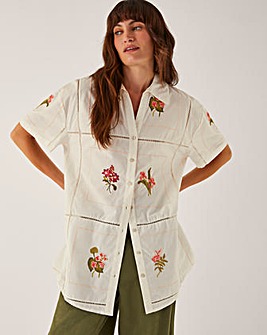 Monsoon Luna Floral Embroidered Shirt