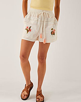 Monsoon Luna Floral Embroidered Shorts