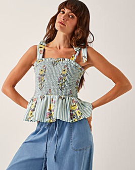 Monsoon Lucille Floral Smocked Top