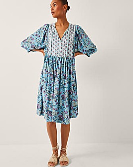 Monsoon Aine Floral Print Mini Dress