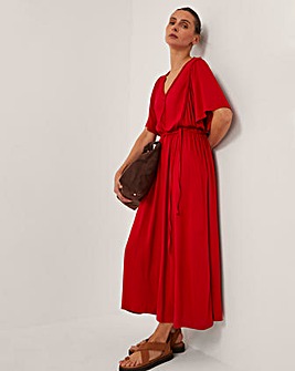Monsoon Paula Braided Jersey Midi Dress