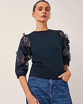 Monsoon Fi Sheer Floral Top