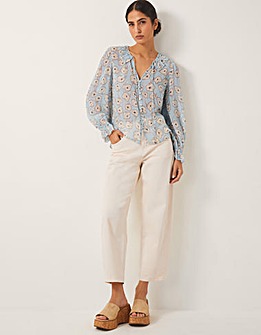 Monsoon Chloe Floral Ruffle Blouse
