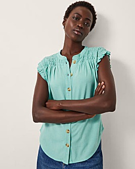 Monsoon Evelyn Sleeveless Smocked Top