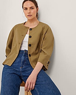 Monsoon Verity 3/4 Sleeve Swing Jacket