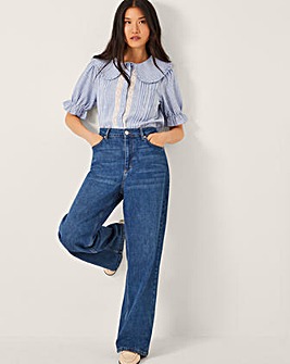 Monsoon Winnie Lace Stripe Shirt