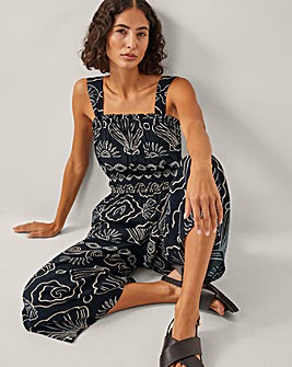Monsoon Macie Shell Print Jumpsuit