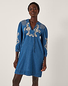 Monsoon Holly Denim Mini Dress