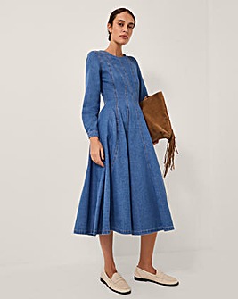 Monsoon Isadora Denim Midi Dress