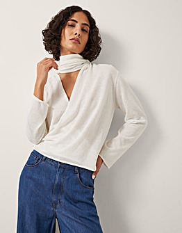 Monsoon Suri Sheer Wrap Blouse