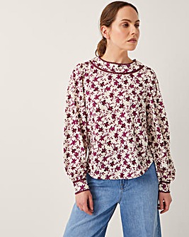 Monsoon Felipa Floral Print Jersey Top