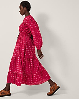 Monsoon Poppy Tiered Midi Dress