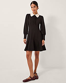 Monsoon Priya Ponte Collar Mini Dress
