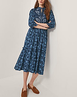 Monsoon Sofia Floral Jersey Midi Dress