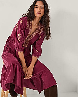 Monsoon Mia Embroidered Midi Dress