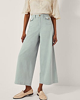 Monsoon Ciara Cropped Wide Leg Jeans