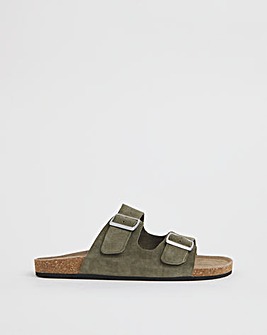 Joe Browns Buckle Strap Wide Fit Suede Sandals