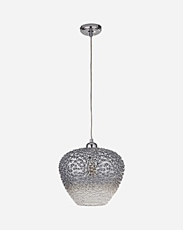 Silver Ombre Glass Ceiling Pendant