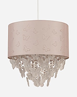 Pendant Shade with Acrylic Butterfly Drops