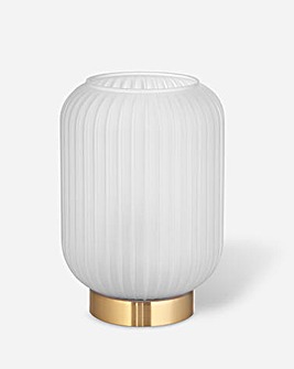 White Frosted Glass Table Lamp