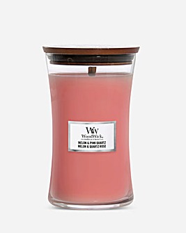 Woodwick Melon & Pink Quartz Large Jar