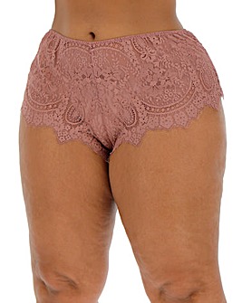 Figleaves Curve Adore Mocha Lace French Knickers