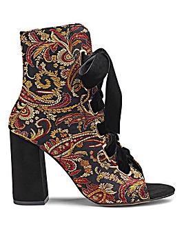 Glamorous Brocade Shoe Boot