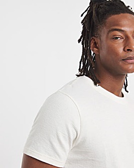 Textured Crew Neck T-Shirt