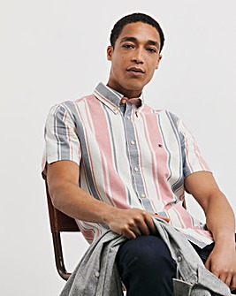 Ben Sherman Multi Colour Stripe Short Sleeve Shirt