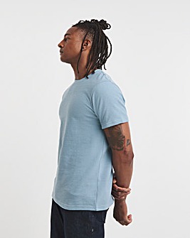 Textured Crew Neck T-Shirt