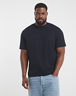 LINEN BLEND RELAXED FIT T-SHIRT