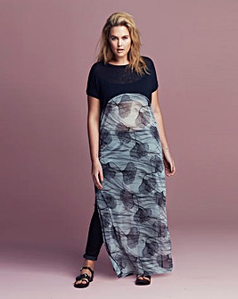 A Postcard from Brighton Underwater Side Split Maxi Dress