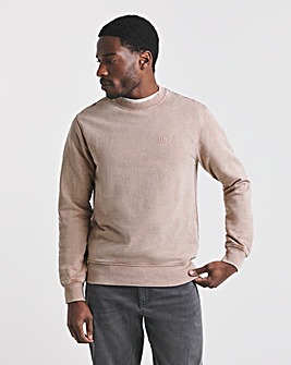 Union Garment Dyed Relaxed Fit Crew Neck Sweatshirt