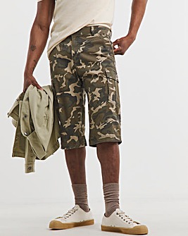 3/4 Length Twill Cargo Short