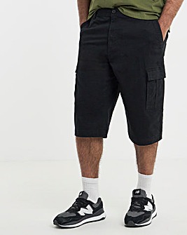 3/4 Length Twill Cargo Short