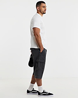 3/4 Length Cotton Stretch Cargo Short