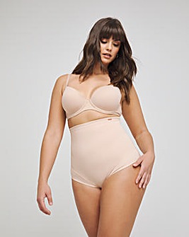 Figleaves Smoothing Shaping Waist Nipper - Latte