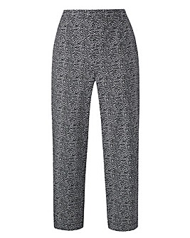 Print Pull-On Capri Trousers Length 21