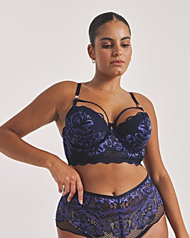 Amore Padded Balcony Wired Bra Navy Blue